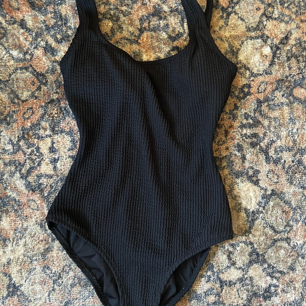 Kids Black One Piece Swimsuit